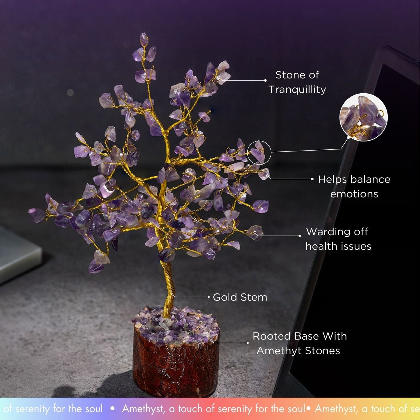 Amethyst Natural Stone Tree