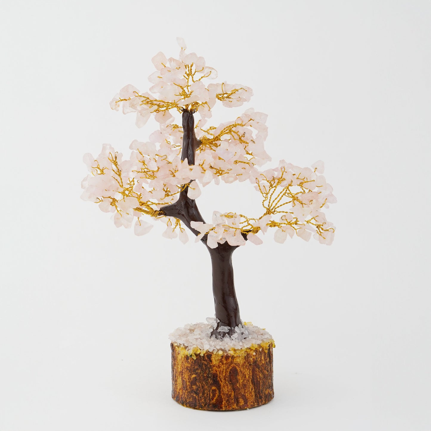 Rose Quartz Natural Stone Tree