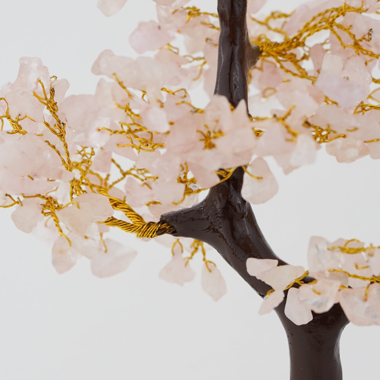 Rose Quartz Natural Stone Tree